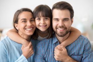 family smiling