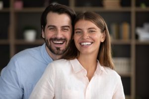 couple smiling